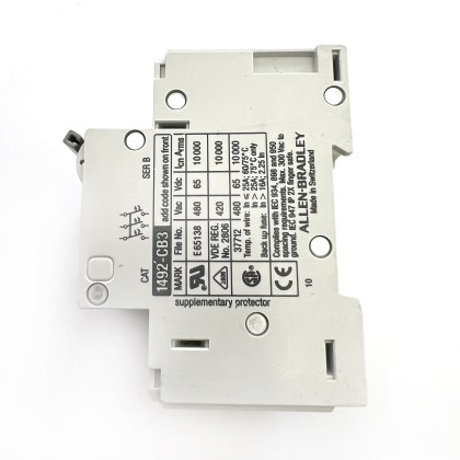 A-B Allen Bradley G040 1492-CB3 C4 4A 4 Amp 3 Pole Phase MCB Circuit Breaker Type C